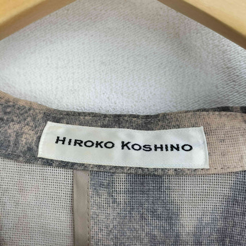 ヒロココシノ HIROKO KOSHINO パイソン柄 シアー テーラードジャケット レディース JPN:38