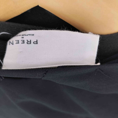 PREEN レザー切替メッシュジップベスト メンズ