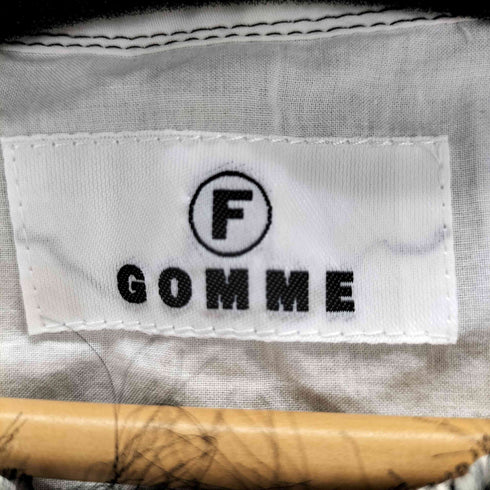 ゴム gomme シアーレイヤードノースリーブシャツワンピース レディース