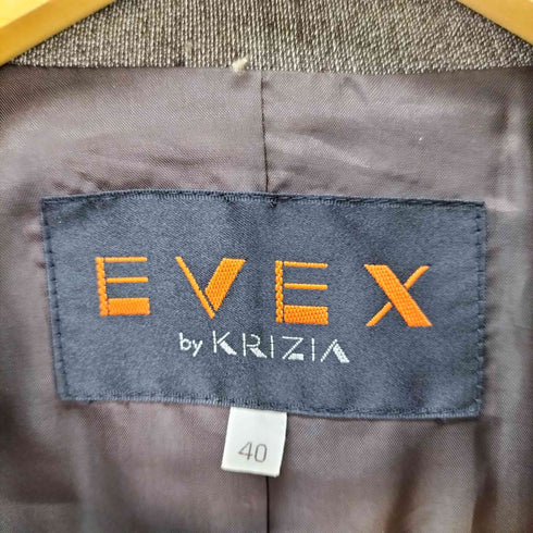 エヴェックスバイクリツィア EVEX by KRIZIA ウール100 テーラードジャケット&スカート セットアップ レディース ジャケット:40/スカート:40