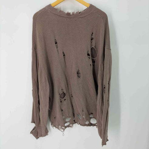 ザラ ZARA ダメージ加工 ニット メンズ import:L