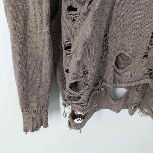 ザラ ZARA ダメージ加工 ニット メンズ import:L