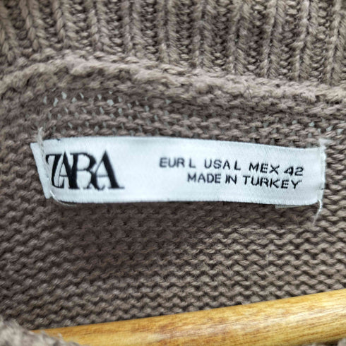 ザラ ZARA ダメージ加工 ニット メンズ import:L