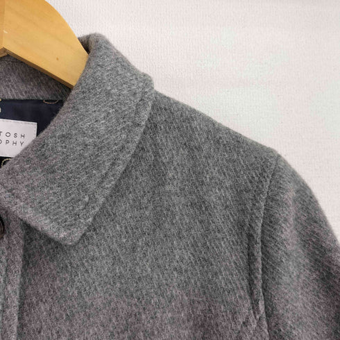 マッキントッシュフィロソフィー MACKINTOSH PHILOSOPHY ナイロン混 ウール クロップド ステンカラーコート レディース EUR:38