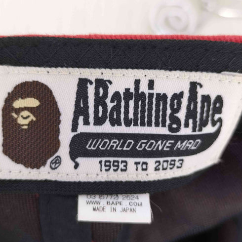 アベイシングエイプ A BATHING APE ロゴスナップバックキャップ メンズ FREE