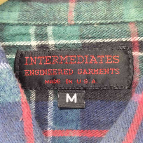 エンジニアードガーメンツ Engineered Garments INTERMEDIATES USA製 L/Sチェックネルシャツ メンズ JPN:M