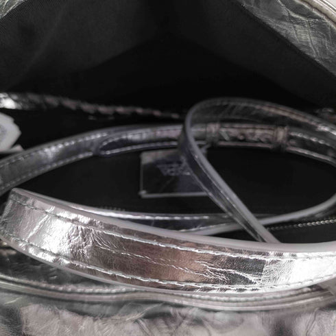 ザラ ZARA 2WAY メタリックギャザーショルダーバッグ レディース