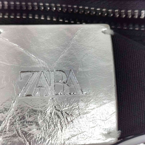 ザラ ZARA 2WAY メタリックギャザーショルダーバッグ レディース