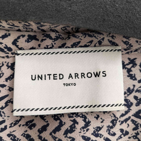 ユナイテッドアローズ UNITED ARROWS ニットプリント ボウタイブラウス 長袖ロングスリーブ レディース