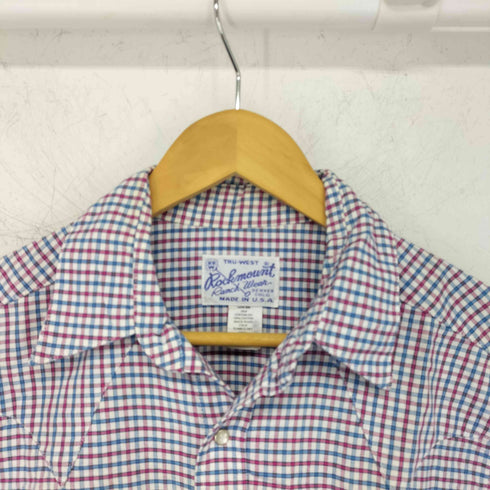 ロックマウント Rockmount 80S USA製 S/S ウエスタンシャツ メンズ