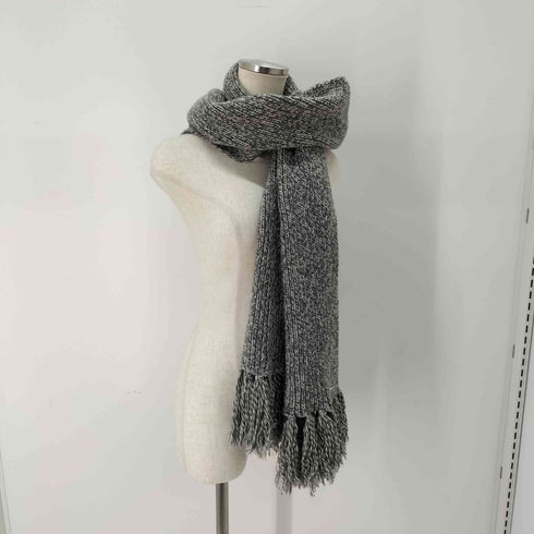 ボスヒューゴボス BOSS HUGO BOSS ロゴプレート フリンジマフラー メンズ