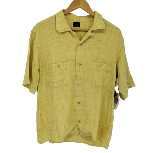 テンダーロイン TENDERLOIN レーヨン100 絣 S/S オープンカラーシャツ メンズ JPN:M