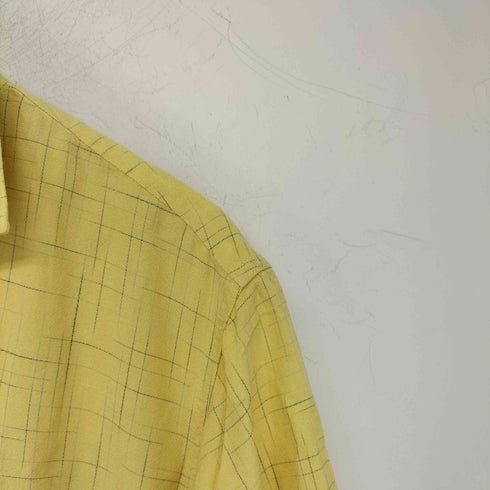 テンダーロイン TENDERLOIN レーヨン100 絣 S/S オープンカラーシャツ メンズ JPN:M