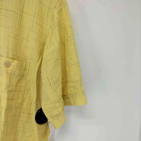 テンダーロイン TENDERLOIN レーヨン100 絣 S/S オープンカラーシャツ メンズ JPN:M