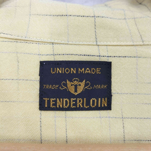 テンダーロイン TENDERLOIN レーヨン100 絣 S/S オープンカラーシャツ メンズ JPN:M