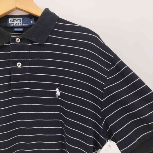 ポロバイラルフローレン Polo by RALPH LAUREN 90S ポニー刺繍 ボーダー S/S ポロシャツ メンズ import:S