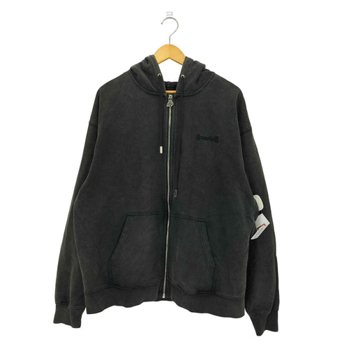サプライヤー SUPPLIER Cross Zip Hoodie ストーン装飾刺繍ロゴ ジップパーカー メンズ import:L