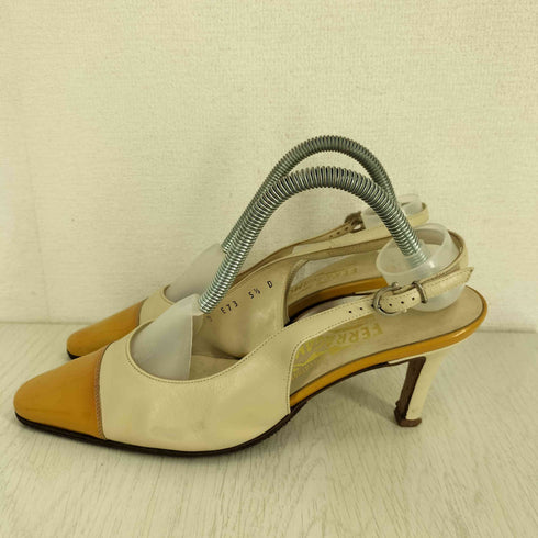 サルヴァトーレフェラガモ Salvatore Ferragamo ストラップ ヒール パンプス レディース 5 1/2