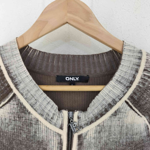 オンリー ONLY ダメージ加工ジップアップブラウス レディース import:L