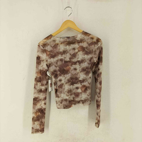 オンリー ONLY 総柄シアークルーネックTシャツ レディース JPN:L