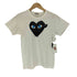 プレイコムデギャルソン PLAY COMME des GARCONS AD2009 ハートワッペン クルーネックTシャツ レディース M