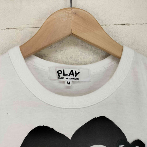 プレイコムデギャルソン PLAY COMME des GARCONS AD2009 ハートワッペン クルーネックTシャツ レディース M