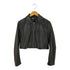 ザラ ZARA ショート丈フェイクレザージャケット レディース import:M