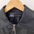 ザラ ZARA ショート丈フェイクレザージャケット レディース import:M