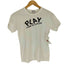 プレイコムデギャルソン PLAY COMME des GARCONS AD2009 ハートワッペン 両面プリントクルーネックTシャツ レディース L