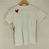 プレイコムデギャルソン PLAY COMME des GARCONS AD2009 ハートワッペン 両面プリントクルーネックTシャツ レディース L
