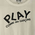 プレイコムデギャルソン PLAY COMME des GARCONS AD2009 ハートワッペン 両面プリントクルーネックTシャツ レディース L