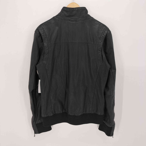 TASS STANDARD 山羊革 ラムレザー スタンドカラー ジャケット シングルライダース メンズ JPN:L