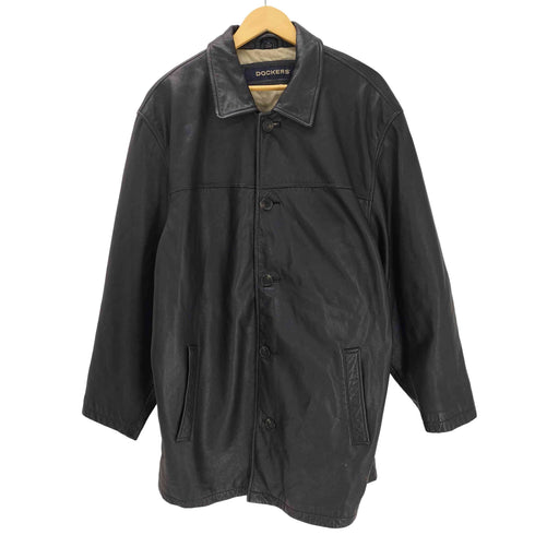 ドッカーズ DOCKERS 90S 牛革 カウレザー カーコート Tバック メンズ import:XL