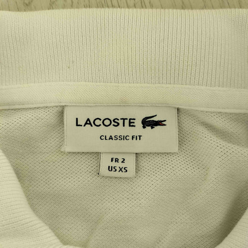 ラコステ LACOSTE CLASSIC FIT ロゴ刺繍 長袖ポロシャツ メンズ import:XS
