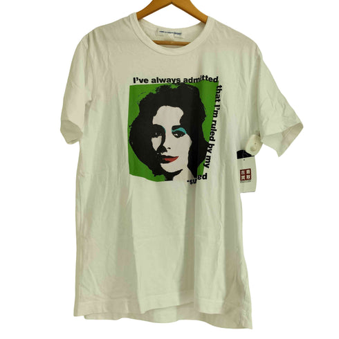 コムデギャルソンシャツ COMME des GARCONS SHIRT 24SS ×Andy Warhol コットンプリントクルーネックS/S メンズ import:L