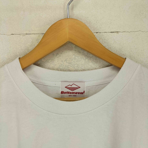 バテンウエア Battenwear USA製 フロント刺繍クルーネックTシャツ メンズ M