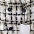 ザラ ZARA ツイードロングブレザー ダブルブレストテーラードジャケット レディース import:S