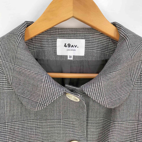 フォーティーナインアヴェニュージュンコシマダ 49AV.Junko Shimada 4ポケット チェック シャツ ジャケット レディース JPN:38