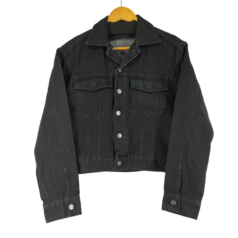 エイチアンドエム H&M クロップドコーティングデニムジャケット レディース S
