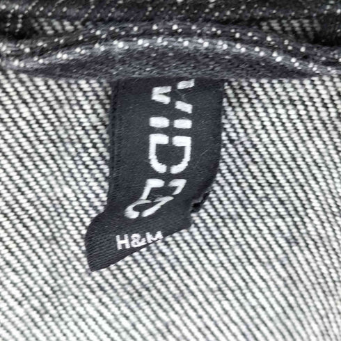 エイチアンドエム H&M クロップドコーティングデニムジャケット レディース S