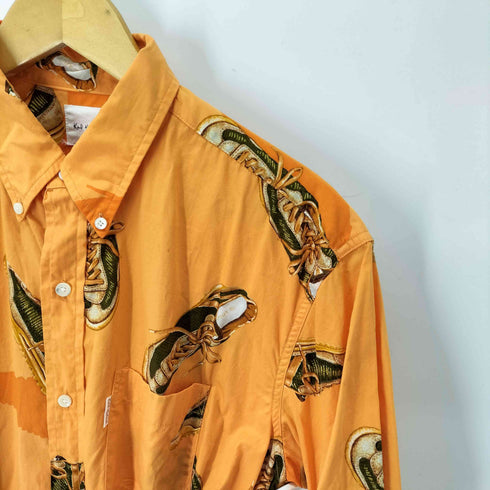 カールヘルム Karl Helmut スニーカープリント s/s bdシャツ メンズ JPN:L