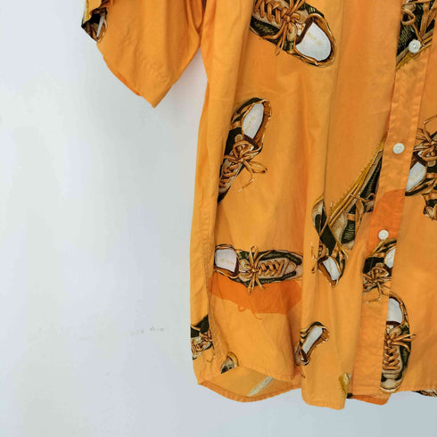 カールヘルム Karl Helmut スニーカープリント s/s bdシャツ メンズ JPN:L