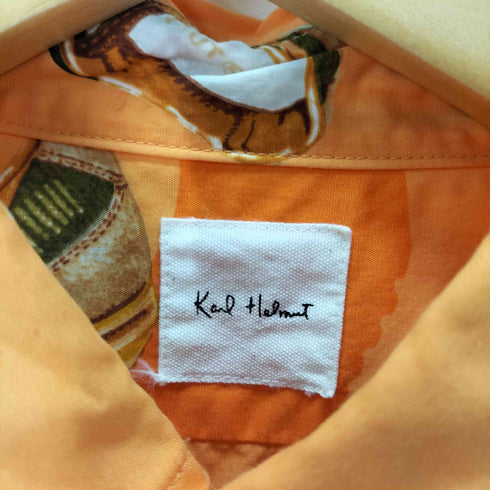 カールヘルム Karl Helmut スニーカープリント s/s bdシャツ メンズ JPN:L