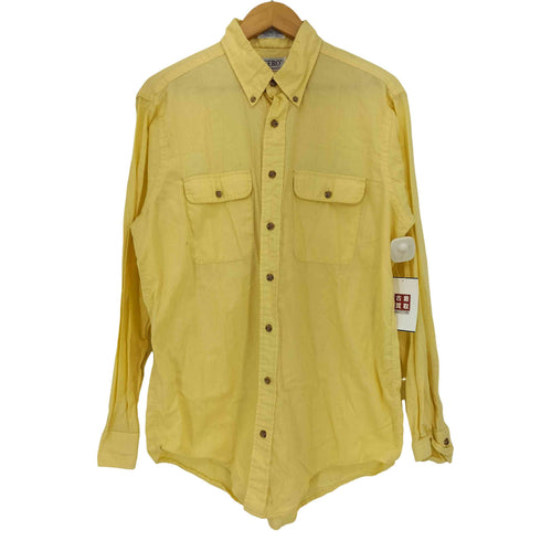 セロ SERO 90s USA製 ENGLISH TWILL コットンツイル 2ポケット ボタンダウンシャツ メンズ import:L
