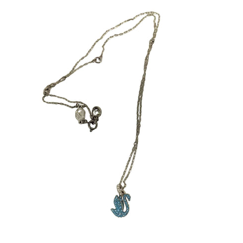 スワロフスキー SWAROVSKI スワン ペンダント pend blue レディース
