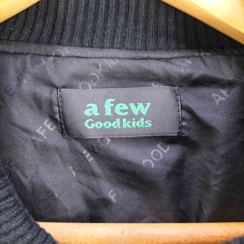 アフューグッドキッズ A FEW GOOD KIDS AFGK ワッペン 袖レザー ウール スタジャン メンズ import:L