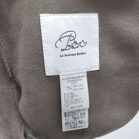 ラブティックボンボン La boutique BonBon エコファーリバーシブルベスト レディース FREE