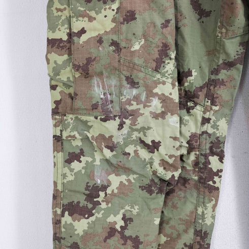 ユーロミリタリー Euro military イタリア軍 リップストップ カモフラ フィールドパンツ メンズ