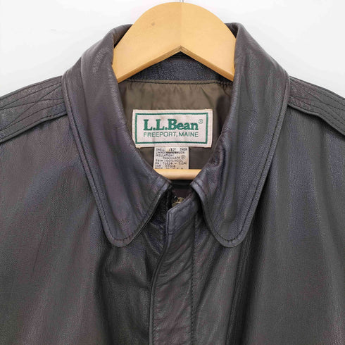 エルエルビーン L.L.Bean 80s USA製 ロケットTALON A-2 Type Leather Jacket メンズ US:42