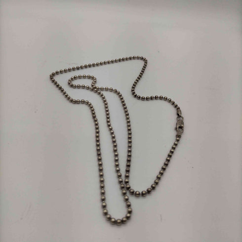 italy 925刻印 ボールチェーン ネックレス メンズ